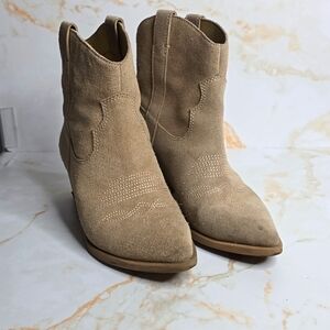 Dolce vita leather cowboy booties